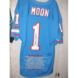 Warren Moon Autographed Oilers Jersey 1of12 Coa/gai