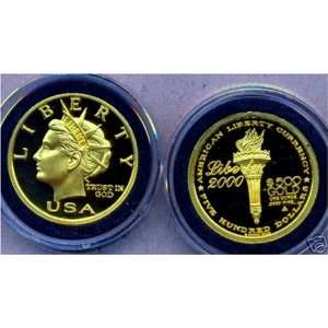    $500 .9999 Fine Gold Liberty Dollar By Norfed 