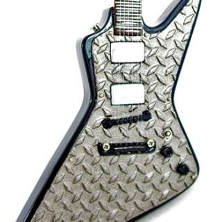 Miniature Guitar James Hetfield Metallica Diamond Plate  