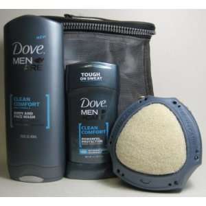  Dove Men + Care Clean Comfort 3 Piece Gift Bag, Body Wash 