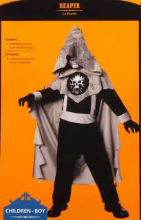 NEW REAPER Grim Scary HALLOWEEN COSTUME Boy hood/cape  