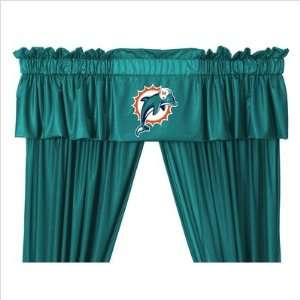    Bundle 32 Miami Dolphins Drapes and Valance: Home & Kitchen