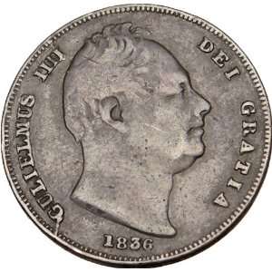   United Kingdom BRITAIN Authentic Coin 1836 BRITANNIA 