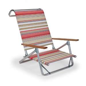   Mini Sun Chaise Folding Beach Arm Chair, Fiesta: Patio, Lawn & Garden