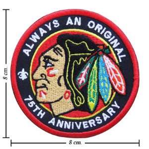  3pcs Chicago Blackhawks Logo 2 Embroidered Iron on Patches 