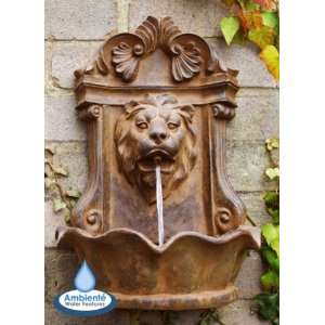  Small Lion Head Wall Fountain: Patio, Lawn & Garden