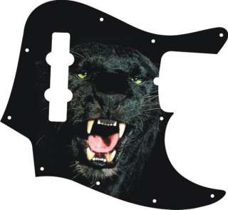 Pickguard for Fender Jazz J Bass Guitar Black Panther   