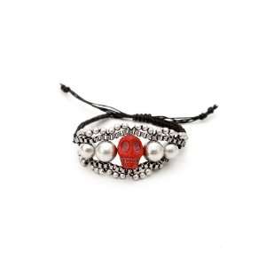  Red Skull Friendship Bracelet Jewelry