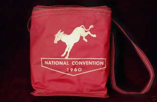 COCA COLA 1960 JFK NATIONAL DEMOCRATIC CONVENTION BAG  