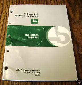 John Deere 710 Mower Conditioner Technical Manual jd  