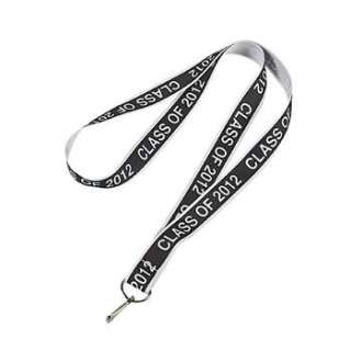   2012 Black and White Lanyard GRADUATION Keychains Party Favors Gifts