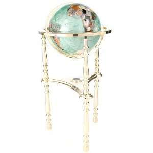  13 Gemstone Globe on Floor Stand // Color PERIDOT 