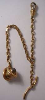 ANTIQUE LADIES POCKET WATCH FOB CHAIN GOLD FILLED  