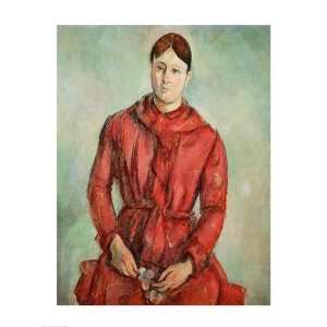  Portrait of Madame Cezanne in a Red Dress HIGH QUALITY 