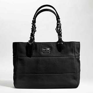  Coach Tribeca Leather Shopper Bag Purse 14111 Black 