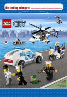 From the LEGO® City Party Supply Collection. LEGO® City Loot Bags 