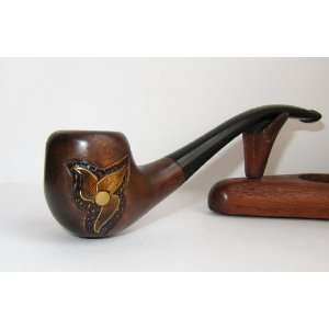  Pear Wood Hand Carved Tobacco Smoking Pipe Elegant II 