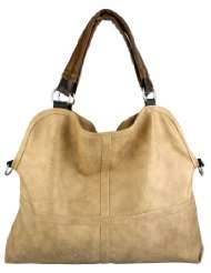   Ostrich Double Handle Oversized Hobo Satchel Purse Handbag Tote Bag