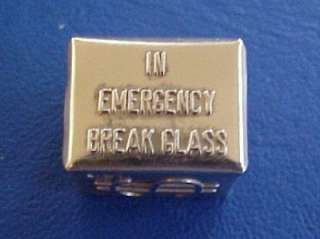 Mad Money 14K Gold Charm $1 Bill Inside In Emergency Break Glass 
