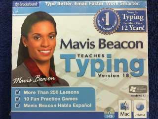 NEW SEALED JEWELL CASE   MAVIS BEACON TEACHES TYPING 2008 VER 18 Win 