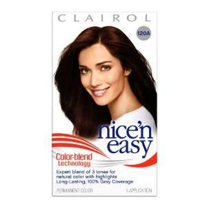  Clairol Nice n Easy Color, 120A Natural Dark Golden Brown 
