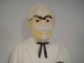 Colonel Harland Sanders KFC Kentucky Fried Chicken Plastic Coin Bank 