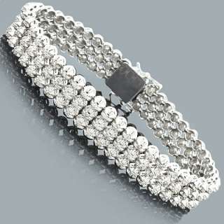 14k Gold Mens Diamond Bracelet 9.5ct  