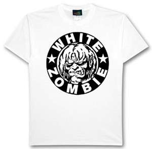 White Zombie Metal Band t shirt Classic Logo  