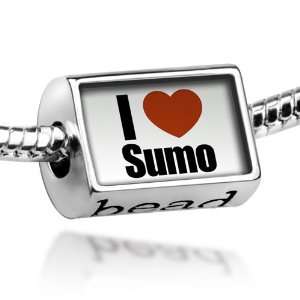  Beads I Love Sumo   Pandora Charm & Bracelet Compatible 