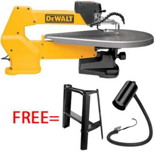   DW788 20 Variable Speed Scroll Saw with free Stand and Light  