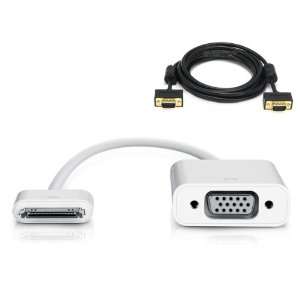  Quality Apple Ipad Dock Connector to VGA Cable Adapter 