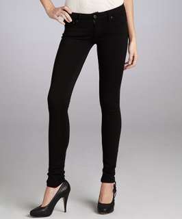 AG Adriano Goldschmied black stretch knit the Legging skinny pants