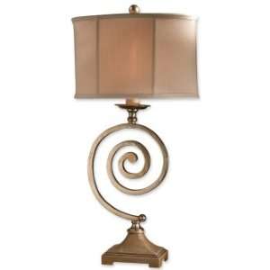  Uttermost Iron Swirl Table Lamp: Home Improvement