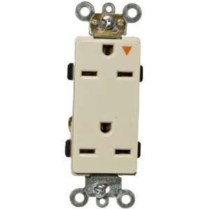   81920 15A 250V Decorator Isolated Ground Duplex Receptacle in Ivory