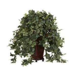   Vining Puff Ivy w/Decorative Vase Silk Plant: Patio, Lawn & Garden