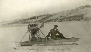 Lake Keuka NY Motor Ice Boat Postcard Print  