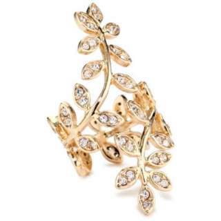 Lisa Freede Jewelry Rose Gold Plated Vine Adjustable Ring   designer 