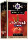 STASH 6 / 18 ct Boxes Ginger Peach Green Tea Bags (108 Total)