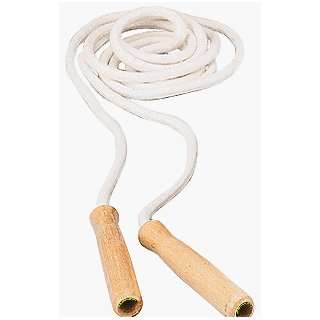  Jump Rope Cotton 7Wood Handle: Toys & Games