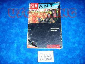 SNES Super Nintendo Manual SIM ANT  
