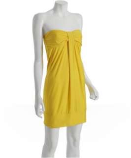 Bags lemon solid jersey strapless short dress  BLUEFLY up to 70% 