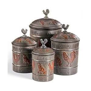  Rooster Canister Set