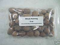 Nutmeg Whole 4 oz Ounces Quarter Pound Sealed Bag  