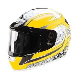    Z1R Phantom Sno Tron Snow Helmet X Large  Yellow Automotive