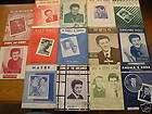lot of 14 eddie fisher sheet music oh my pa