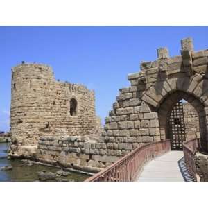  Crusader Sea Castle, Sidon, Lebanon, Middle East 