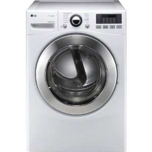   Ft. Ultra Large Steam Gas Dryer Dual LED Display   White Appliances