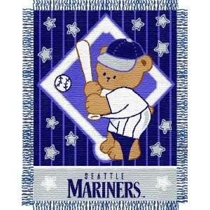  Seattle Mariners 36x46 Baby Triple Woven Jacquard Throw 