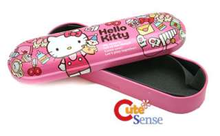 Sanrio Hello Kitty Pink Party Metal/Tin Pencil Case  