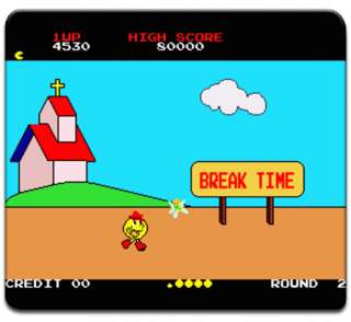 Pac Land Mouse Pad Atari Arcade Video Game Namco Pacman  